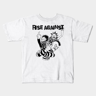 Punk Rock Man Of Rise Againts Kids T-Shirt